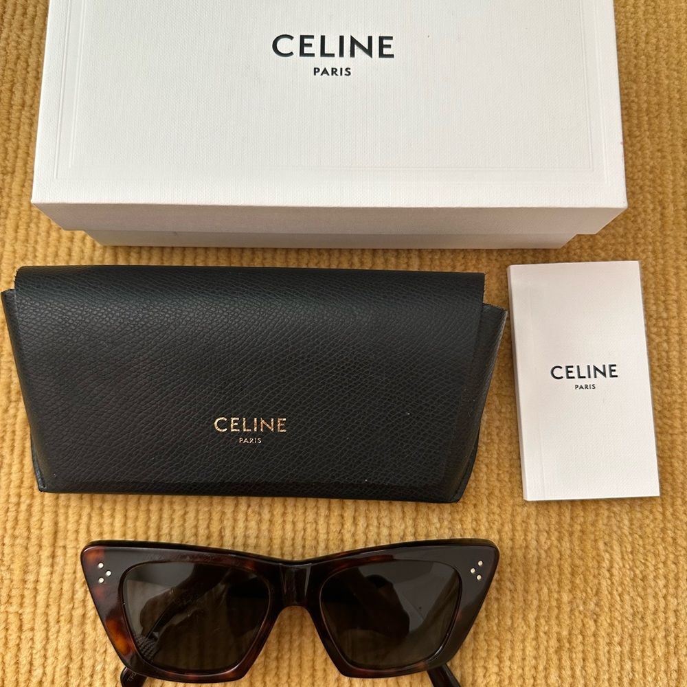 Celine Brown Sunglasses with Black Case